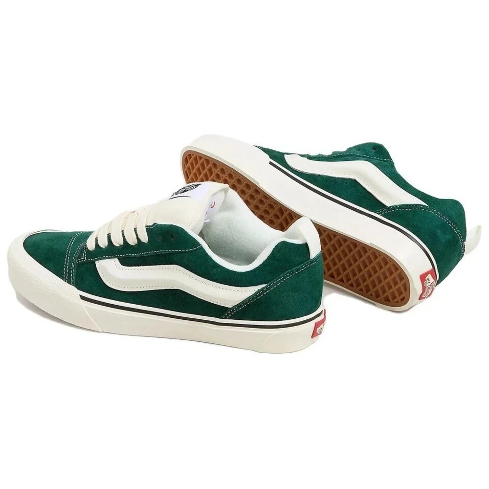 VANS Knu Skool Mens Size 9‎ Pig Suede Green White VN000CS0CX2 - NEW - Picture 4 of 5